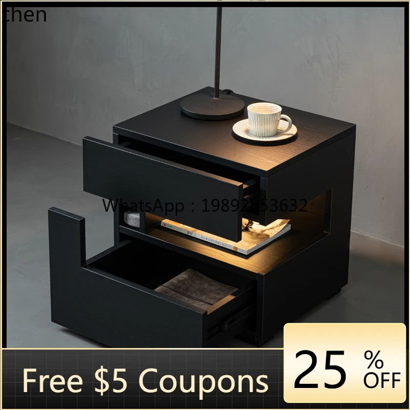 

LXC Minimalist Bedside Table Integrated Floating Bedside Cabinet Modern Simple Bedroom Locker