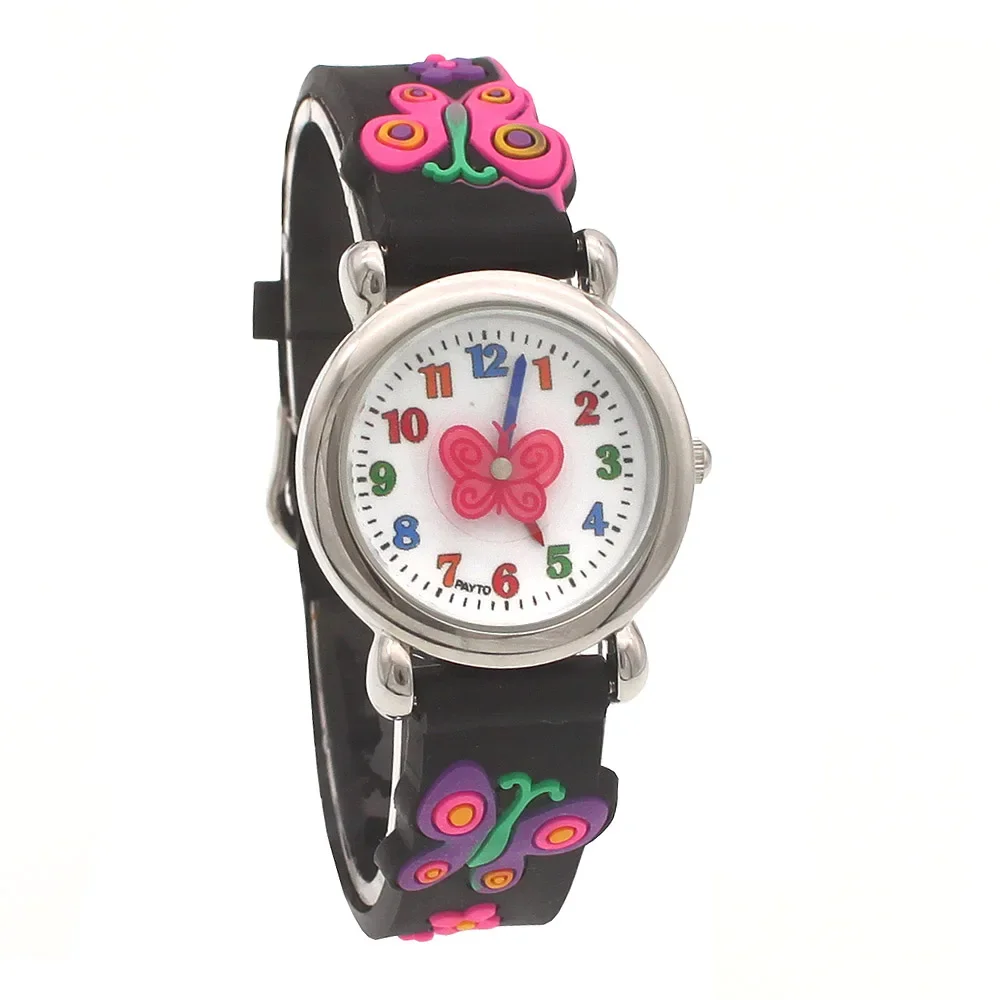 Fashion Silicone Strap Digital Quartz Watches for Kids - Cool Butterfly Design Timepieces for Boys Girls Children Students