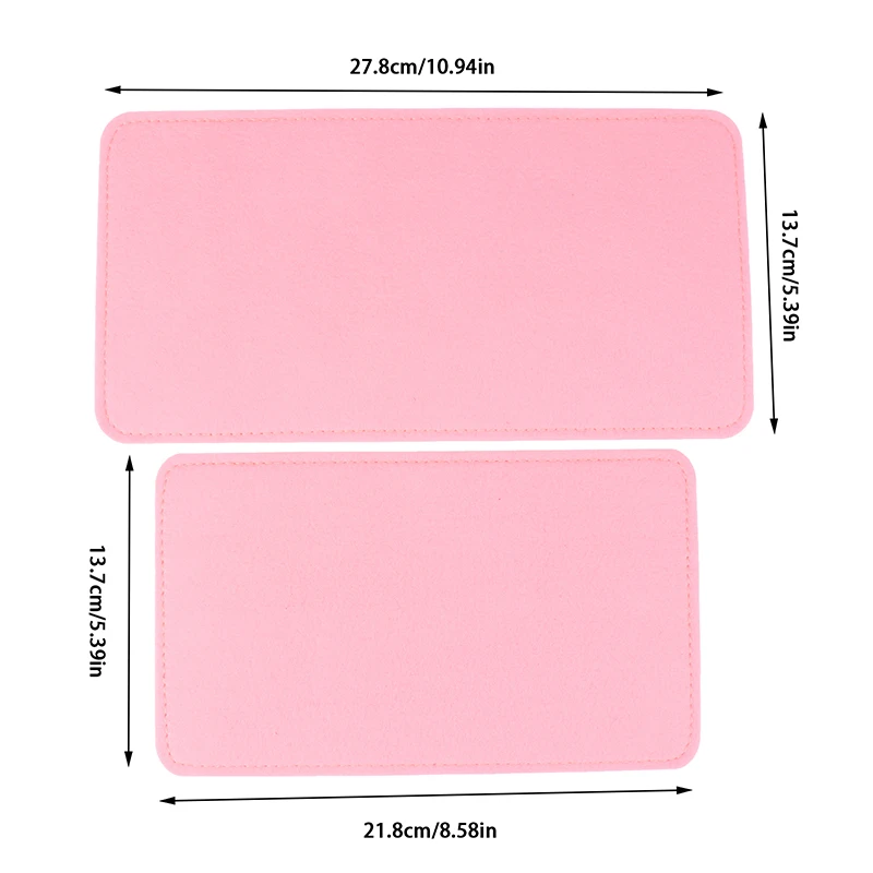 1pc Felt Base Shaper Fits For The Folding Handle Bag Bottom Plate Bag Collapse Cosmetic Bag Felt Makeup Bag Support Pad