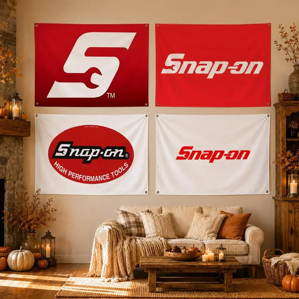 Brand Snap-on Tools Flags Flags for Room, Bedroom, Home, Outdoor, Wall Hanging, Concert Print, Art Banner