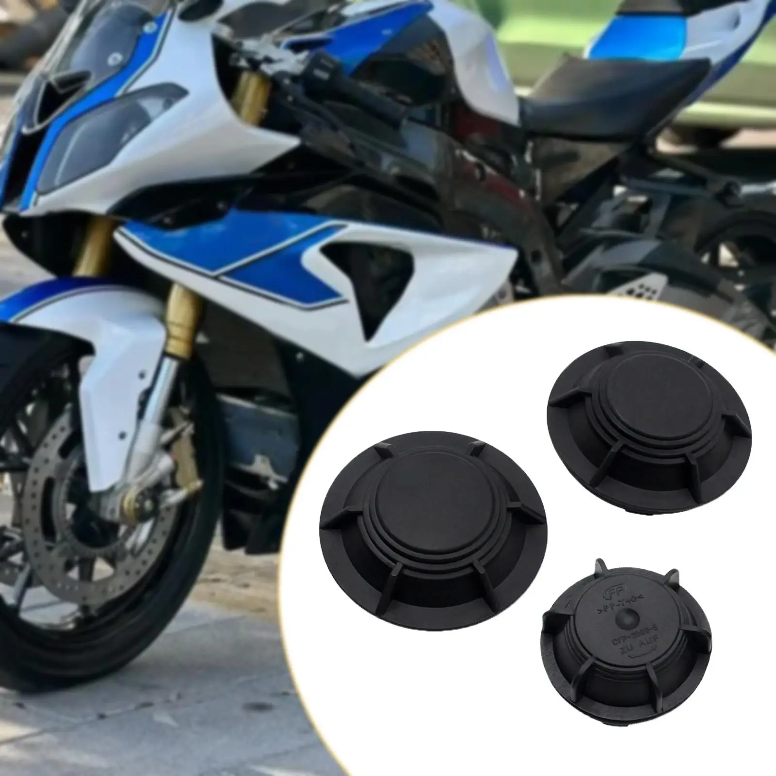 3x Motorcycle Headlights Back Cover Caps Protective Covers Easy Installation Replacement Dustproof Lid for HP4 2012-2014