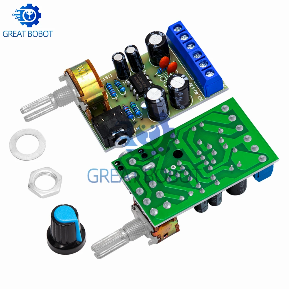 BS 1 قطعة TDA2822M 2.0 ستيريو مضخم الصوت مجلس ثنائي القناة أمبير AUX مكبر للصوت لوحة تركيبية تيار مستمر 1.8-12 فولت الصوت مجلس