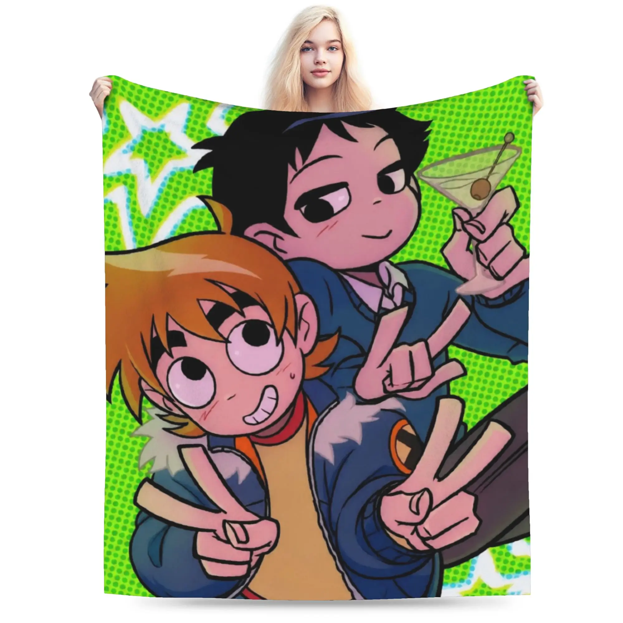 Stylish Scott Pilgrim vs. the World Blankets Ultra-Soft Velvet  Comfortable Throw Blankets Machine Washable