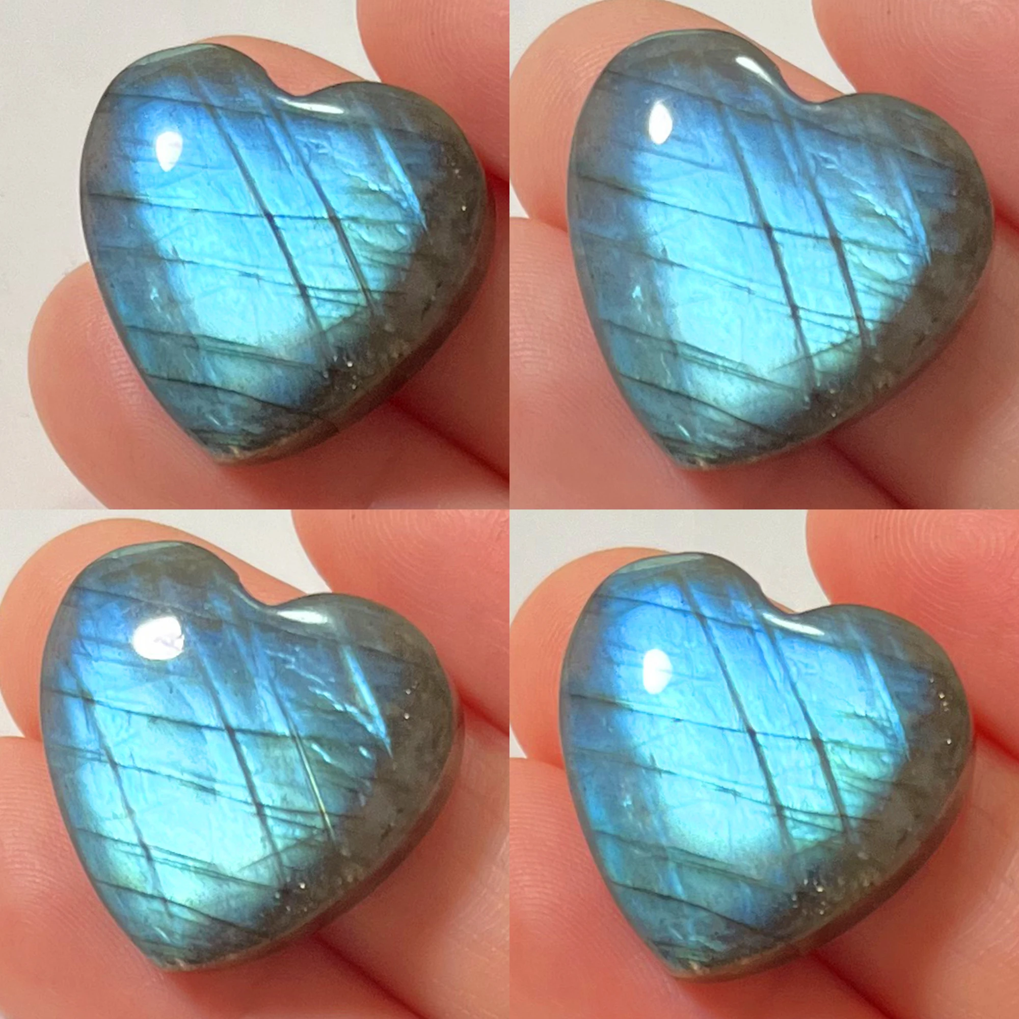 Wholesale Natural Stone Loose Beads Irregular Shape Bead Blue Purple Labradorite Cabochon 2-4Pcs/Lot