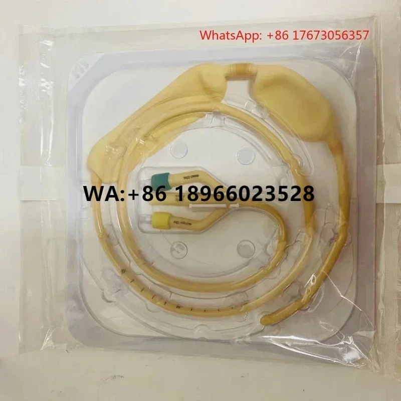 Single Use Triple Lumen Double Balloon Gastric Tube 14 Fr 16 Fr 18Fr 20 Fr 100% Medical Latex Polymer Gastric Tube