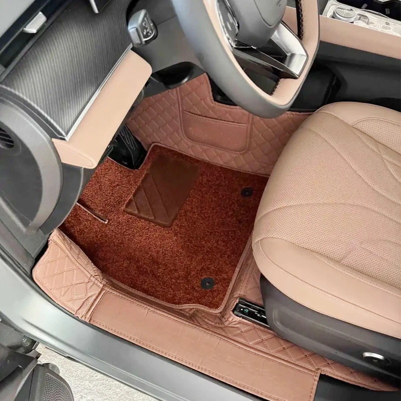 

For Chery Tiggo 9 2025 Car Floor Mats Single Double Layer Wire Custom Foot Pads Salon Carpet Cover trunk Interior Accessories