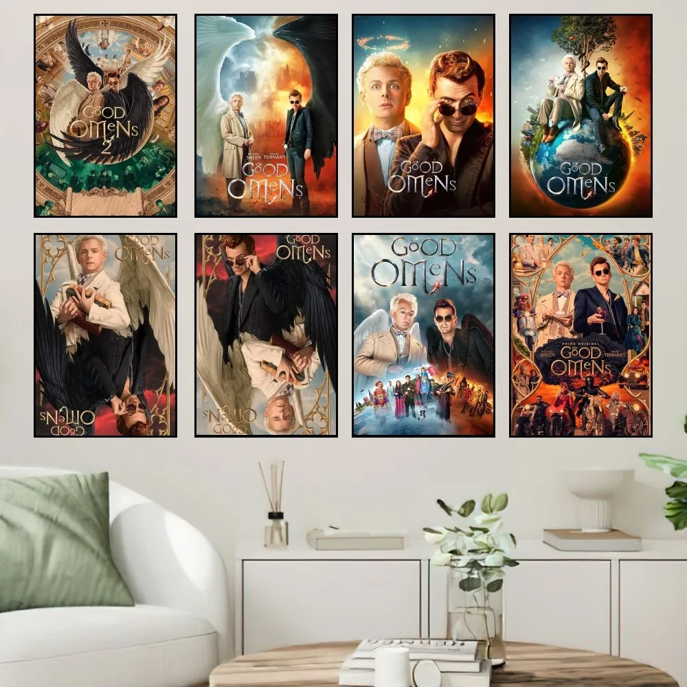 

Good Omens TV Poster Small Prints Wall Painting Bedroom Living Room Wall Sticker Office