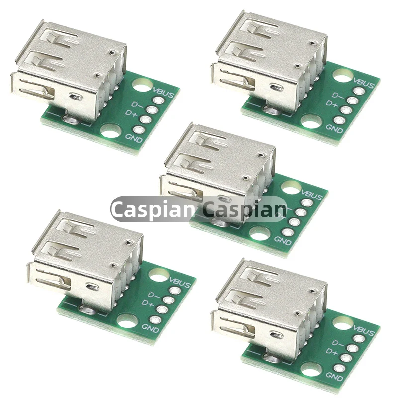 1/5/10PCS Type A Female USB To DIP 2.54mm PCB Connector Female PCB Board Connector USB PCB Socket