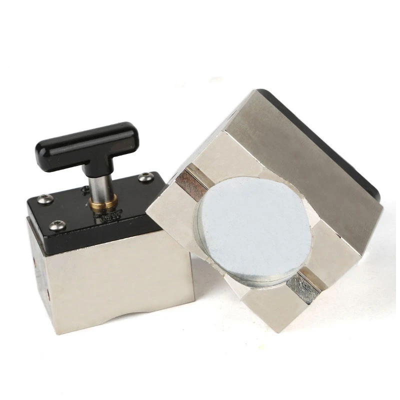 

Square magnetic fixer five sides 90 degrees right Angle high intensity magnetic welding gripper type tool iron magnet