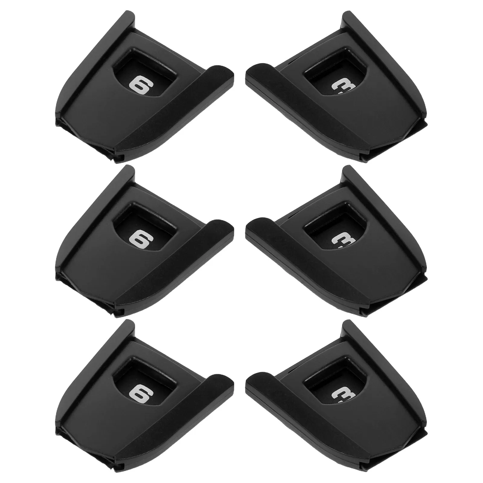 6pcs Golf Hat Cover Tag Club Headcover Label Golf Club Number Tag Set Marker Number Sign Fabric Cover Tag For Driver Putter Head