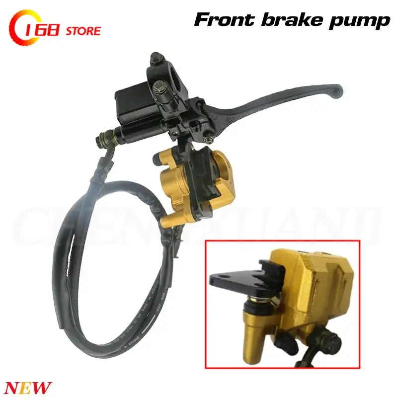 

NEW Motorcycle Front Disc Brake Caliper Hand Pump Brake Assembly For 50cc 70cc 90cc 110cc 125cc 150cc Scoote ATV Moped GY6