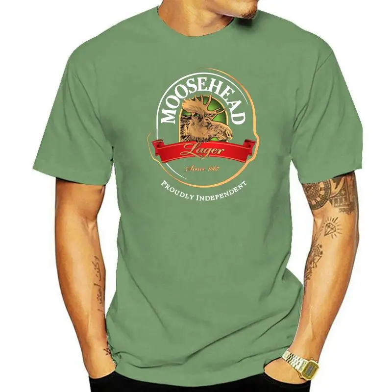 New Moosehead Beer Retro Advertising Canadian Men'S T-Shirt Clothing Size S-2Xl Large Size Tee Shirt