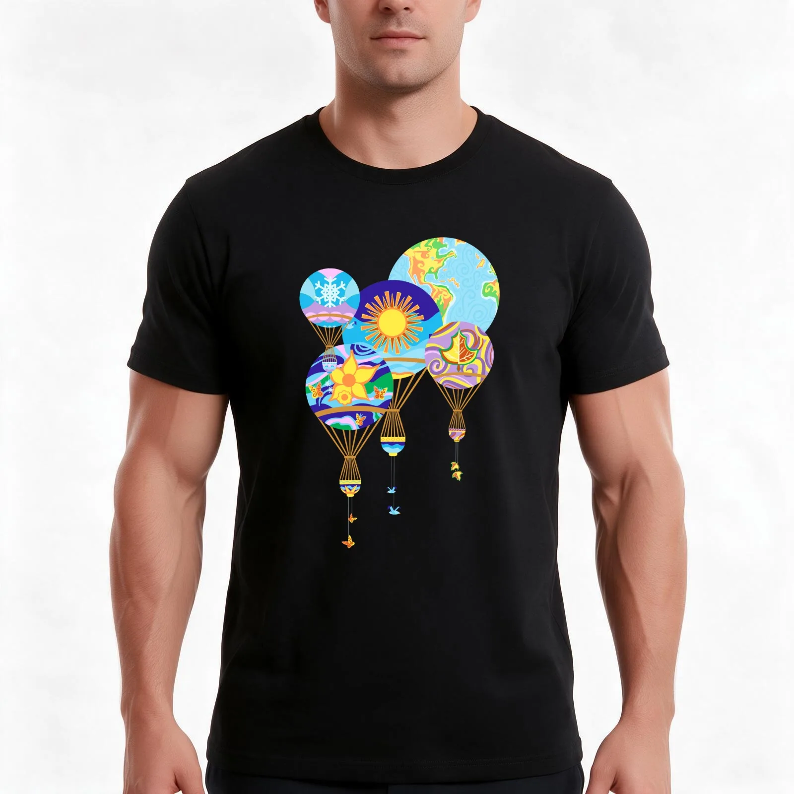 Sunshine Seasons Men T Shirt t shirt for man 100 percent cotton