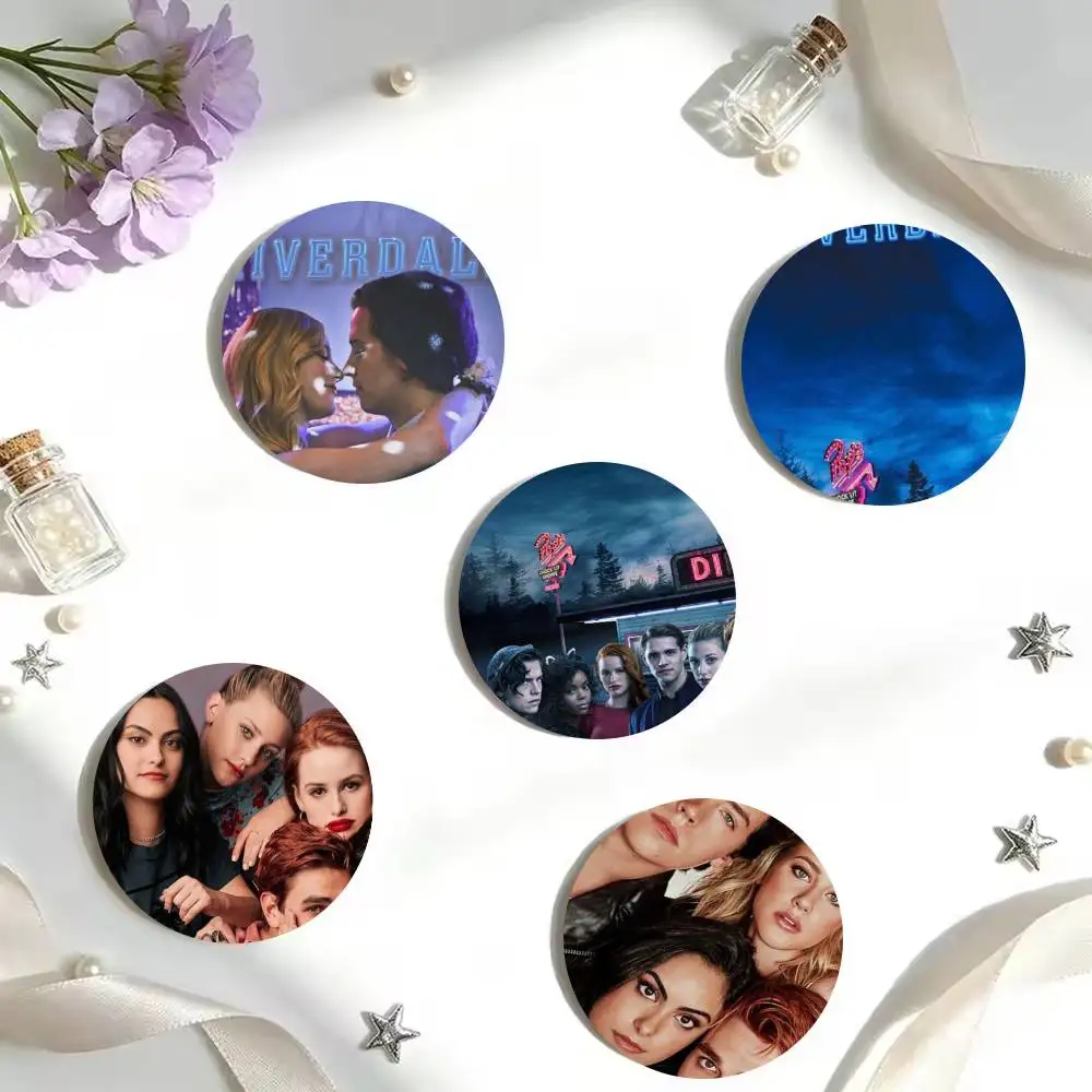 Anime R-Riverdale 25 32 44 58 75mm Circular Buttons Brooches Lapel Clips Trendy Ornament Festive Souvenir Present
