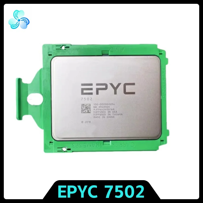 EPYC 7502 CPU 2.5GHz 32-Cores 64-Thread 128MB 180W LGA-4094 Official Unlocked Processor Socket SP3 Rome EPYC7502 100-000000054