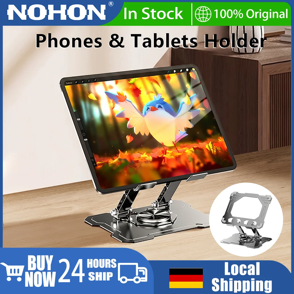 Telefon- und Tablet-Ständer aus Metall, verstellbar, faltbar, Desktop-Halterung für iPhone und iPad, universeller Ständer für iPhone und iPad, flexibler und verformbarer Ständer, der frei biegen kann,