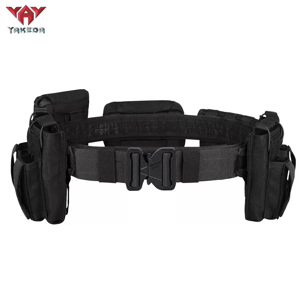 yakeda-ギア-ユーザー-アウトドア-ブラック-ハンティング-タクティクス-警察-警備-セキュリティ-交通-エアガン-ベルト-エアソフト装備-迷彩