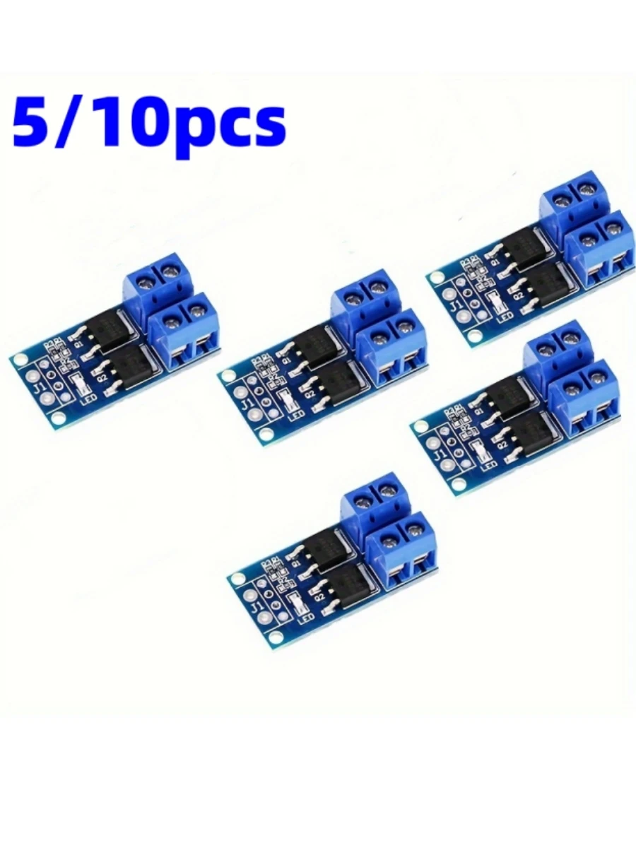 5PCS Dual Mosfet High-Power Motor Controller DC 5V-36V 15A (Max 30A) 400W Dual High-Power MOSFET Trigger Schalter Stick Modul