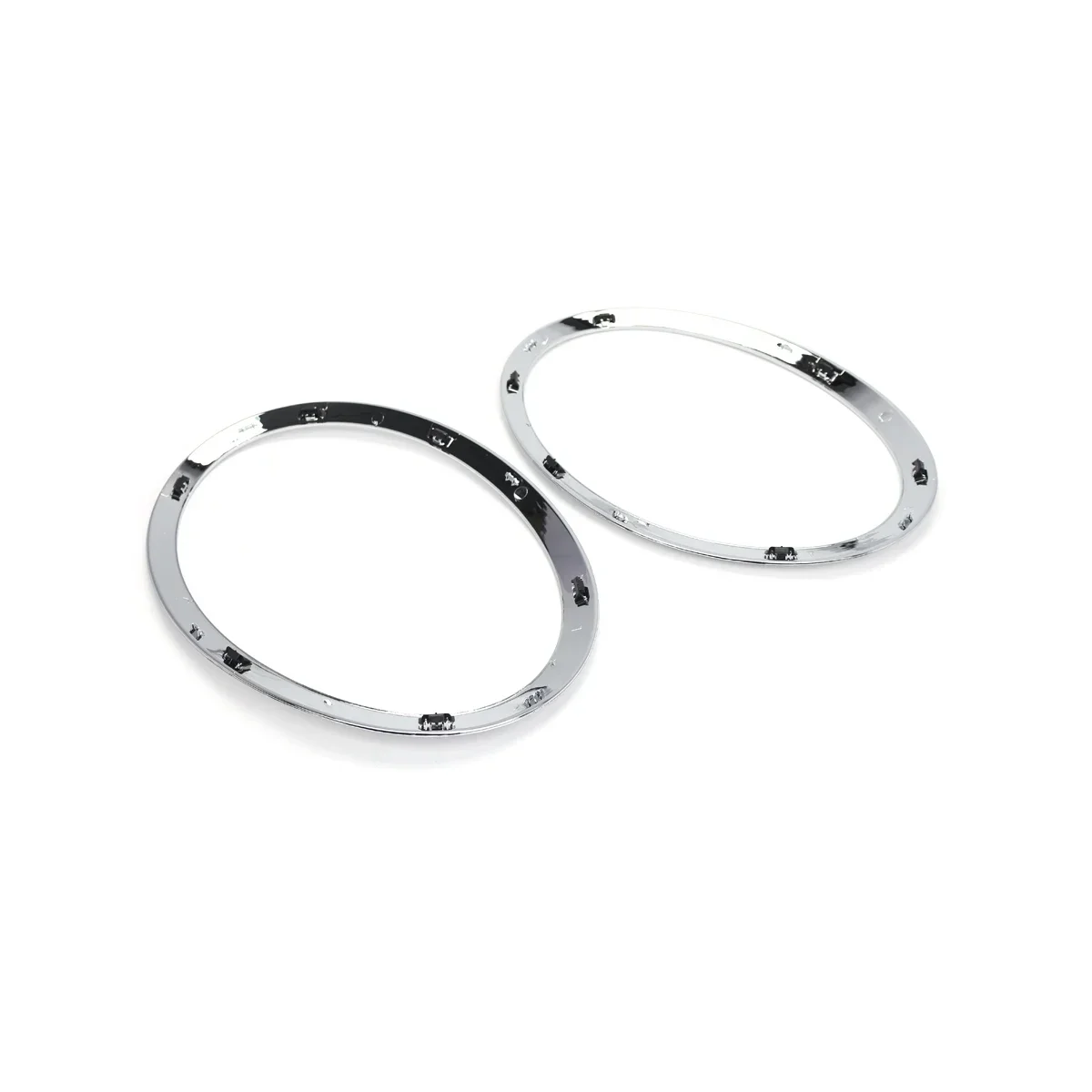 

For MINI Cooper F55 F56 F57 2014+ Chrome Silver Left Right Front Headlights Frame Headlight Eyebrow Ring Cover Trim Replacement