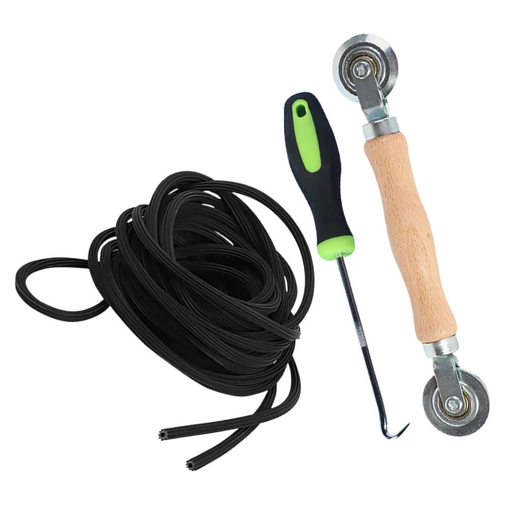 

1 set Screen Pressing Tool Set Wood Handle Spline Roller Replacement Sliding Door Window Repair Installation Tools