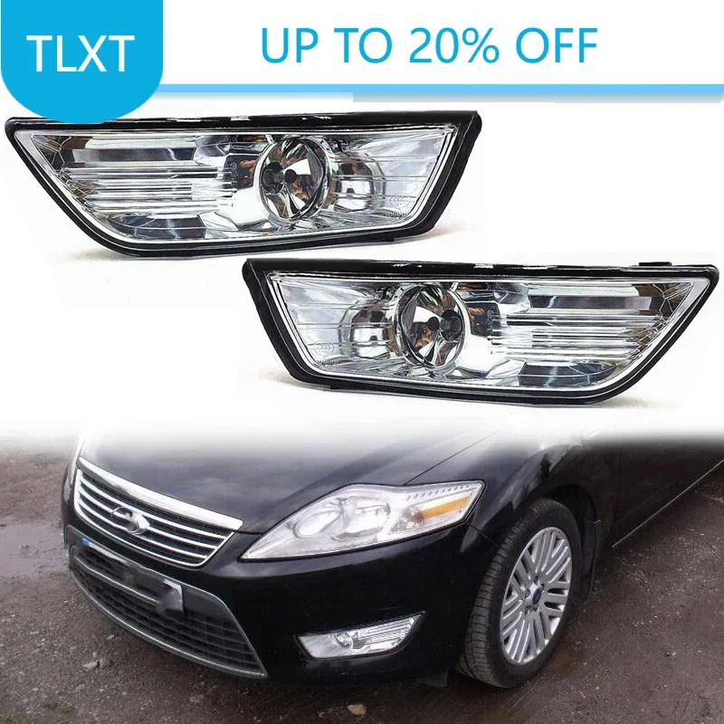 

Car Front Bumper Fog Light Fog Lamp Foglight Foglamp Anti-Fog Light Reflector With Bulb For Ford Mondeo MK4 2007 2008 2009 2010