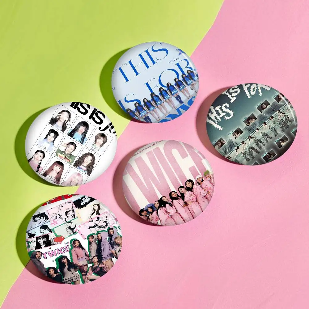 Kpop T-TwiceS New  Brooches Soft Button Pin Funny Silly Gnarpy on A Skateboard Meme Badge Gamer Collection Gifts