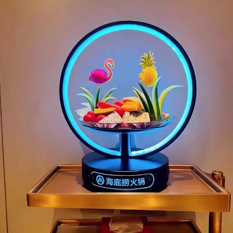 

Haidilao birthday placard mobile disc customization Haidilao luminous fruit plate Black Sea member reservation card