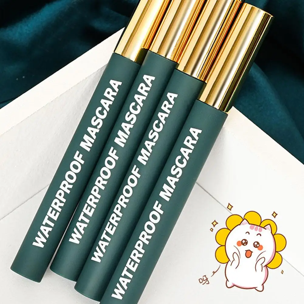 Mascara impermeabile allunga l'estensione delle ciglia Mascara in fibra di seta nera Trucco femminile Mascara cosmetico impermeabile