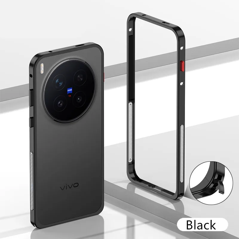 เคสกันกระแทกโลหะแบบมีตาข่ายระบายความร้อน ป้องกันฝุ่น สำหรับ VIVO X300 Pro X300Pro โครงสร้างโลหะผสมป้องกันการตกกระแทก