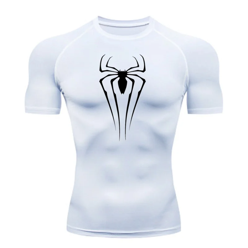 New Summer Compression Shirt Men Fitness Gym Sport Running T-Shirt Rashgard Tops Tee Quick Dry Short Sleeve T-Shirt For Men