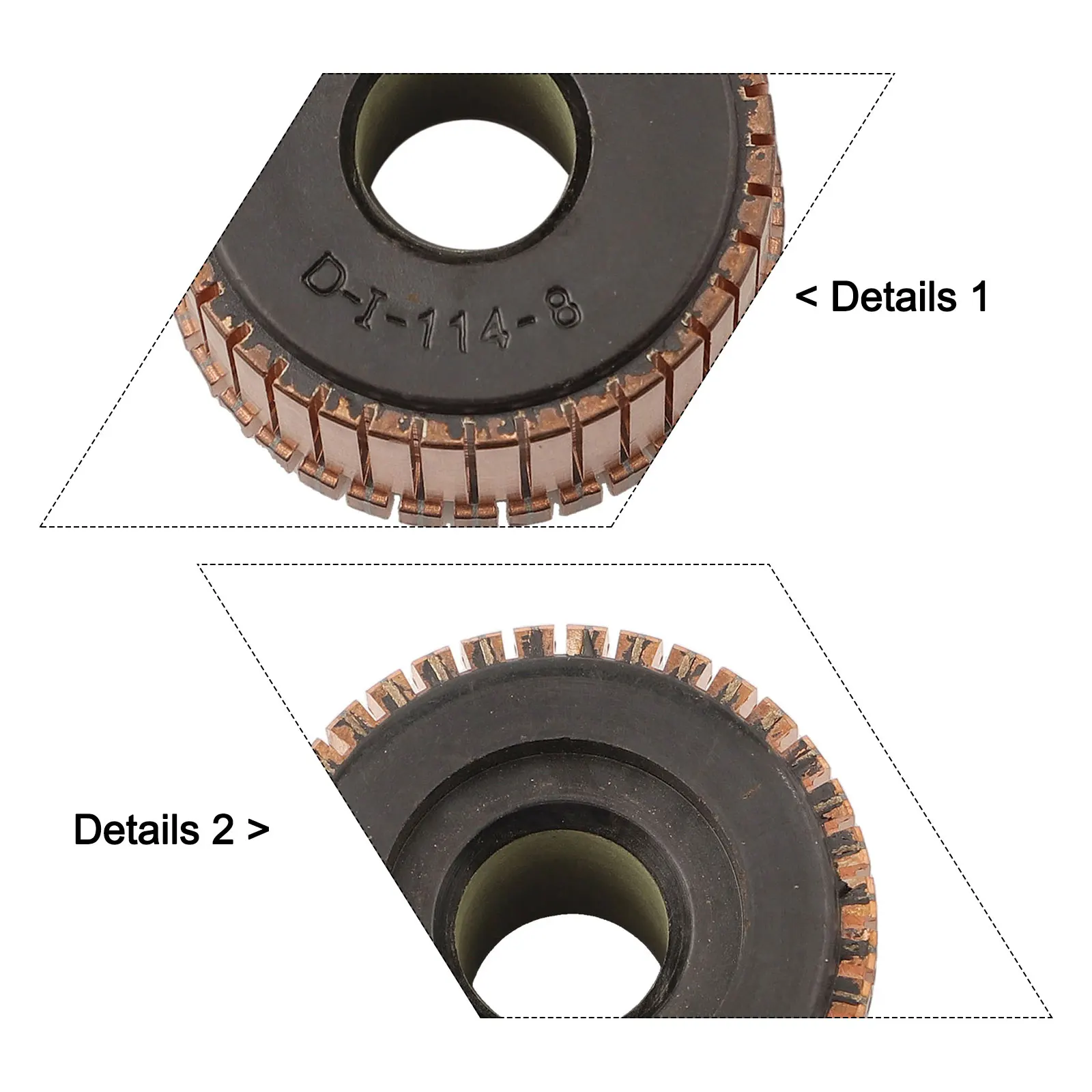 Efficient Motor Operation Electrical Motor Commutator Copper Motor Commutator 37*13*21(24.5)mm Size Easy To Install