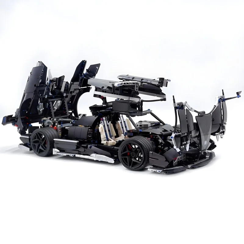 High-Custom MOYU 88022 MOC Technical Super Sports Vehicle Hypercar Model Building Block Brick Puzzle DIY Toys Christmas Gift Kid