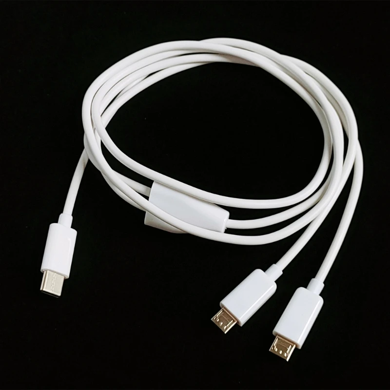 Reliable Type C to Double Micro USB  Cable Ensures Stable Safe Charging