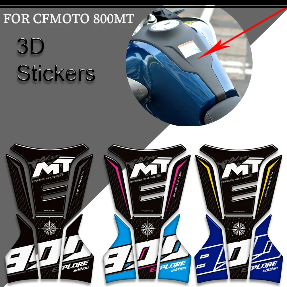 

Motorcycle Tank Pad Grips Kit Knee Fairing Fender Stickers For CFMOTO 800MT 800 MT Sport Explore Touring Adventure Protector