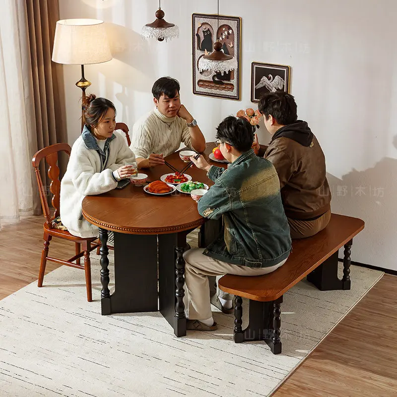 Regale Ergonomic Dining Table Funky Aesthetic Compact Luxury Salon Dining Table Unique Designer Mesas De Comedor Hotel Furniture