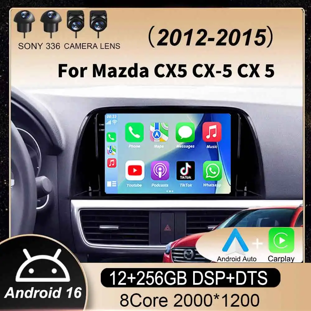 

Android 16 For Mazda CX5 CX-5 CX 5 2012 - 2015 Car Radio Multimedia Video Player Navigation stereo GPS No 2Din 2 Din Dvd
