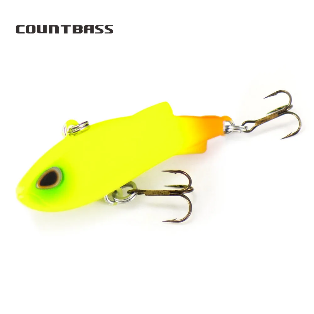 

Countbass Mini Vibration 40mm 1-37/64" 3.6g 1/8 oz. With VMC Hooks, Sinnking Hardbait Fishing Lure Wobbler