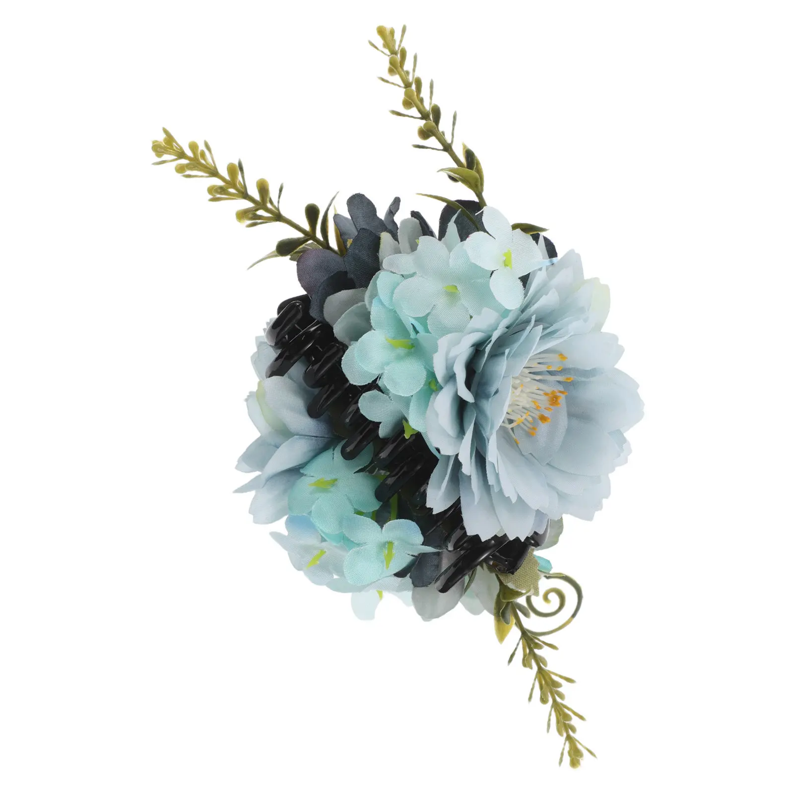 

Hair Claw Clips Women Floral Realistic 3D Flower Rose Hair Accessories for Vacation Special Events Everyday Use