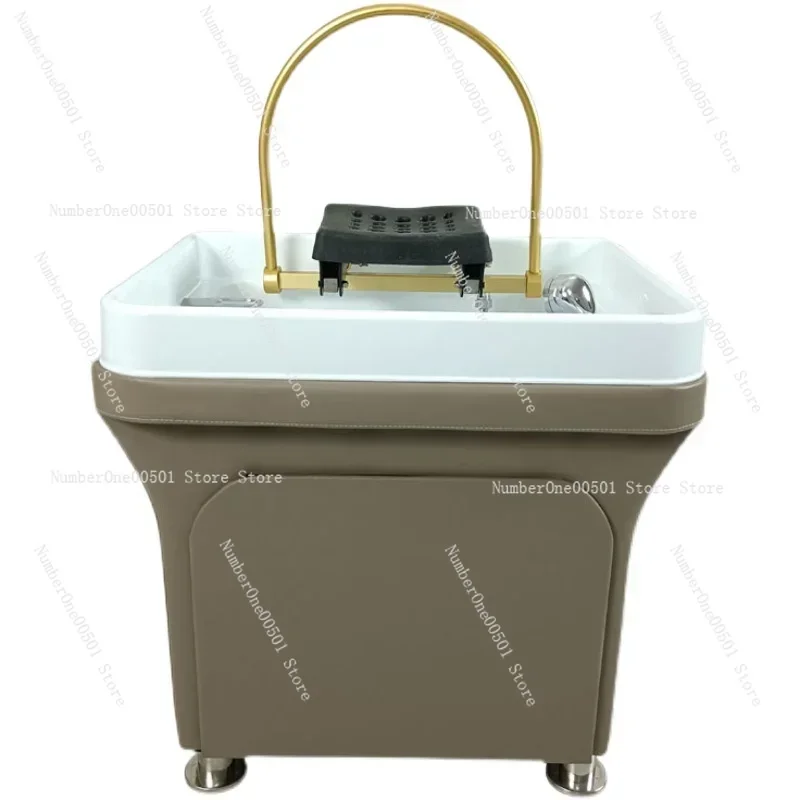 Head Treatment Fumigration Spa Machine Mobile Shampoo Basin Beauty Salon Ear Cleaning  Water Circulation