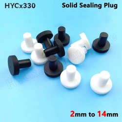 5PCS Solid Sealing Plug 2 to 14mm Silicone Rubber Hole Caps T-shaped Seal Stopper High TEMP Dustproof Plug Inserts Bungs End Cap