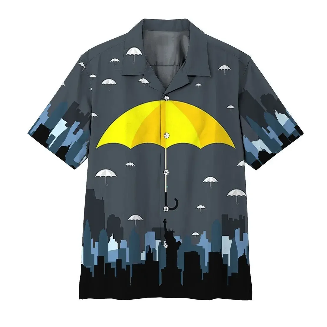 Abstract Art Print Men's Short Sleeve Shirt Fashion Lapel Men's Cardigan Top Large Size Casual Men's Shirt 2024 New Style