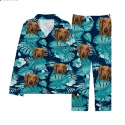 2023 new best-selling 3D printing pet dog printing pajamas men and women couple pajamas custom your design pajama set