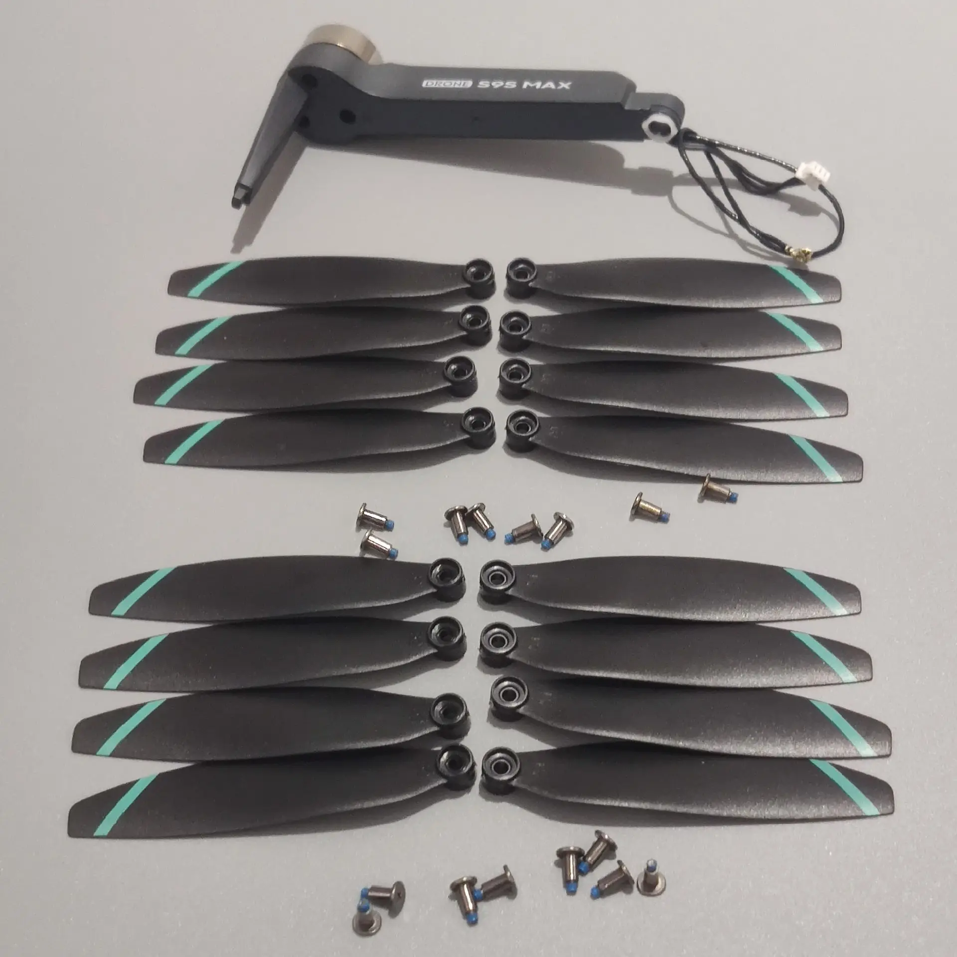 New S9S MAX Drone LSRC LS-S9S RC Quadcopter Spare Parts Front Arm B1 Blade Propeller 16PCS Fan Wing Maple Leaf Accessory