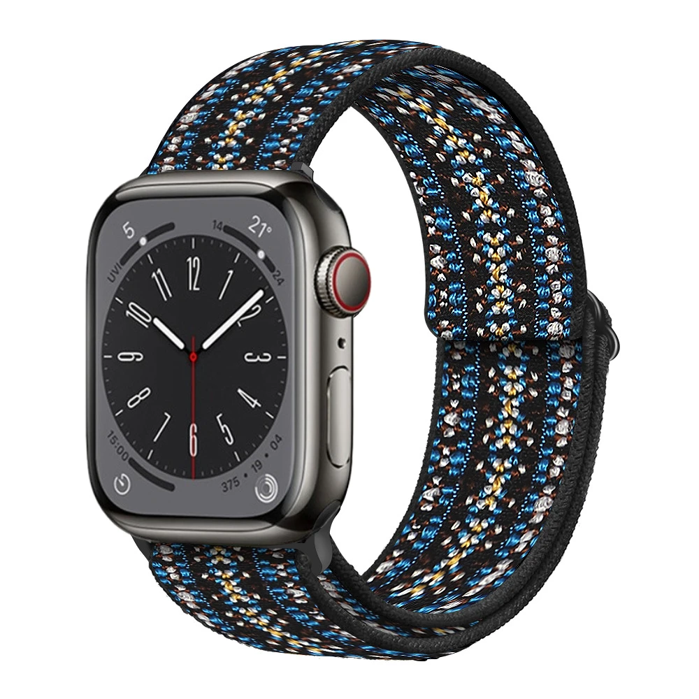 Nylon gevlochten band voor Apple Watch Ultra 3 2 1 49 mm 11 10 9 8 7 45 mm 41 mm Comfortabele aanpassing IWatch 6 5 4 SE3 44 mm 46 mm 42 mm