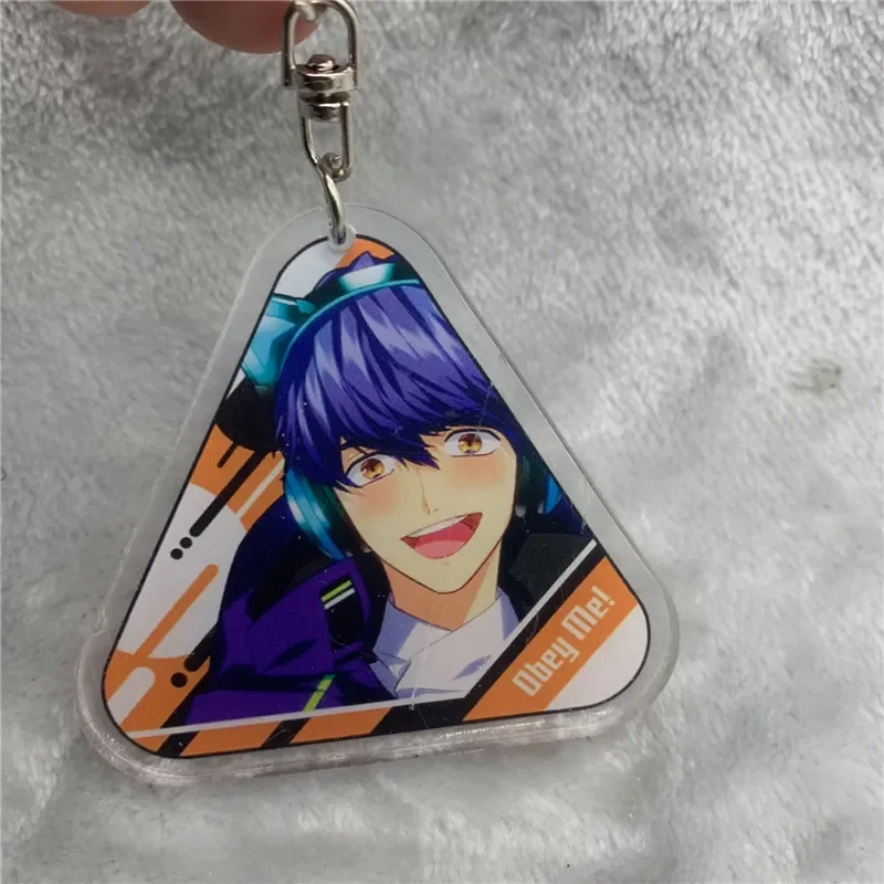 Anime Keychain Diavo Barbatos Luke Simeon Solomon Acrylic Keyring strap Figure Hanging Accessories 6cm