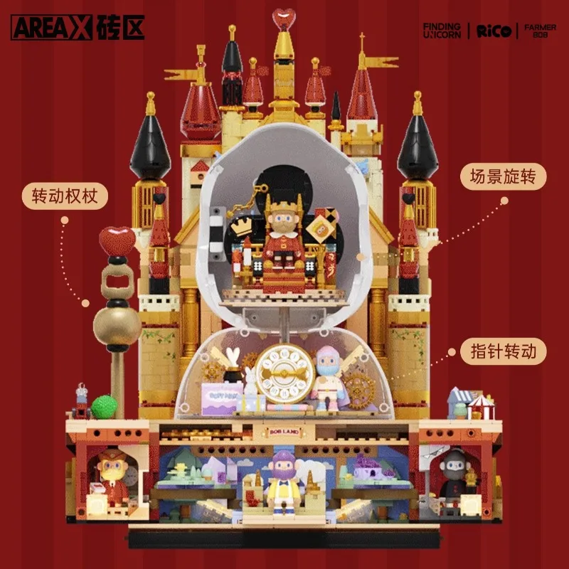 منطقة العثور على يونيكورن تجميع اللبنات الملك Kawaii كبير أنيمي لعبة نموذج سطح المكتب الحلي الأطفال هدية عيد #5