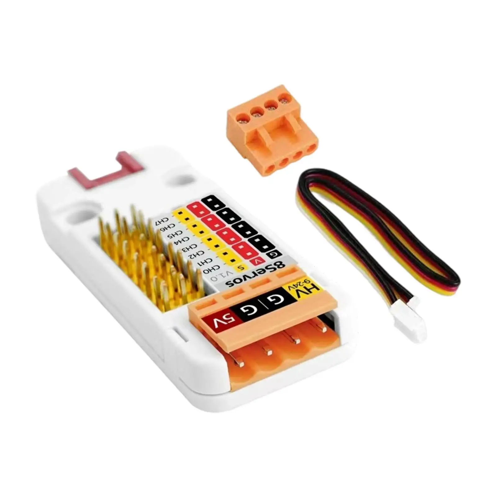 

8 Channel Servo Driver Unit Multifunction Men Women STM32F030F4 Adults PWM Servo Motor Driver Unit for Smart Toys Robot Control