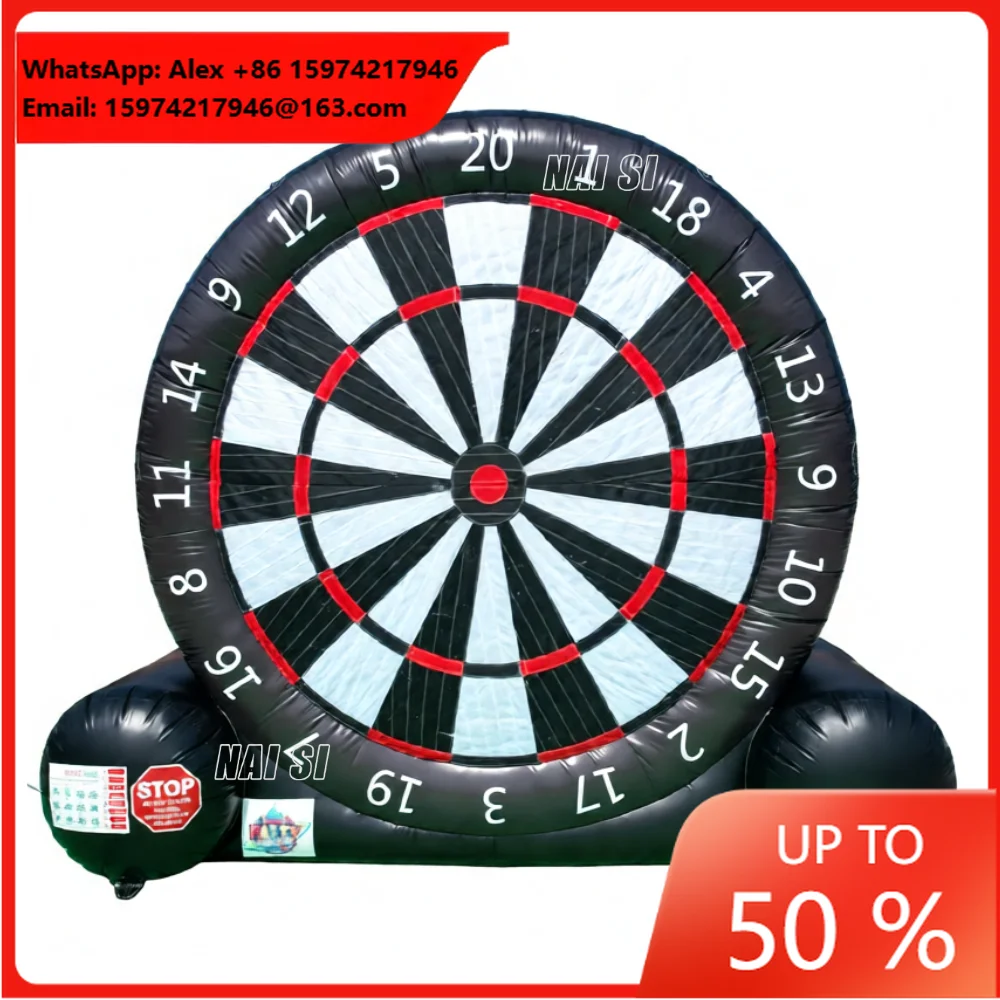 Hot Sale Commercial PVC 3m 4m 5m Kids Adults Soccer Dart Game Inflatable Football Target With Balls