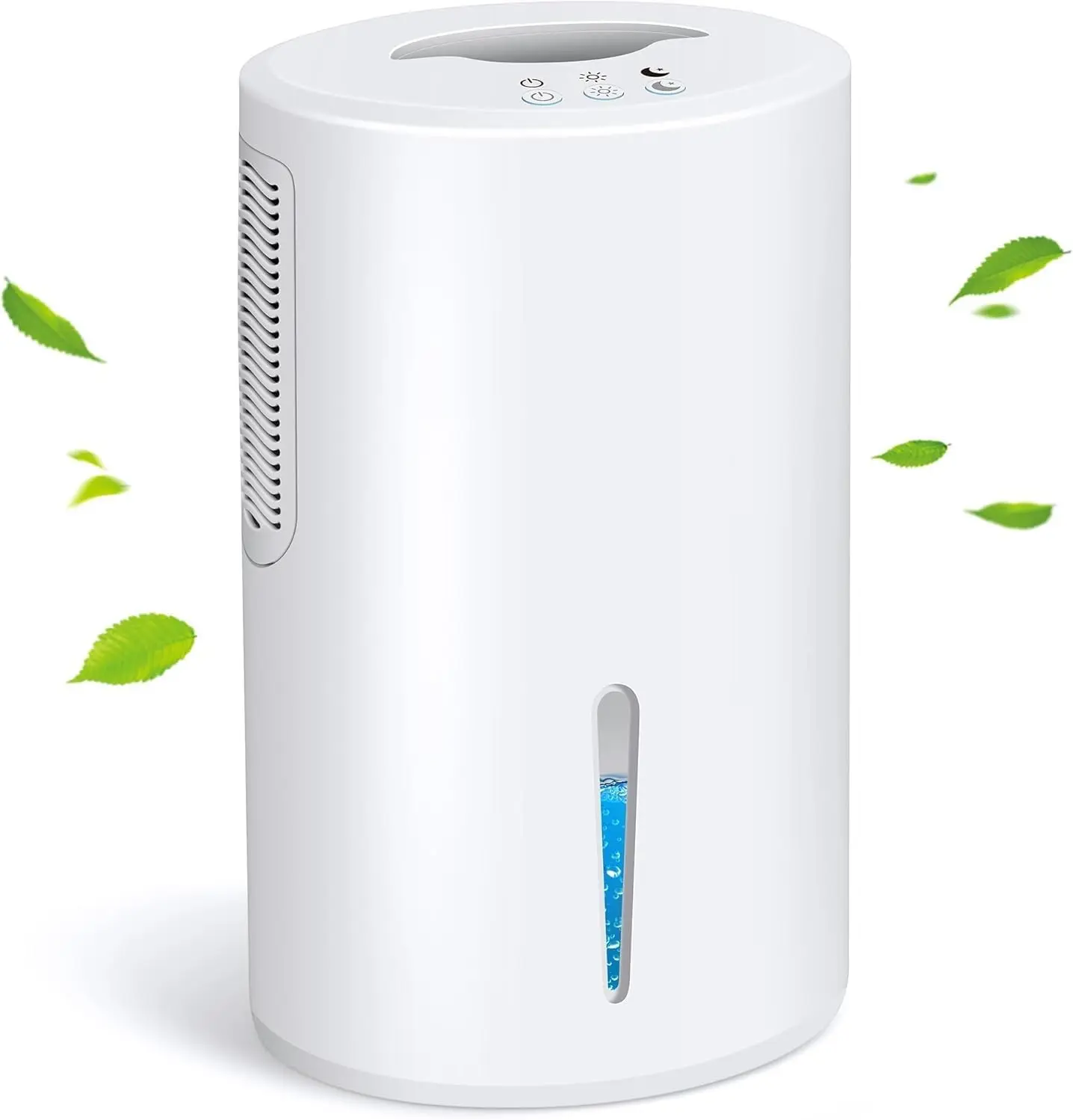 

Small Dehumidifier for Bedroom, 68 OZ Tank, Auto Shut-Off, LED Lights for Bathroom, Basement