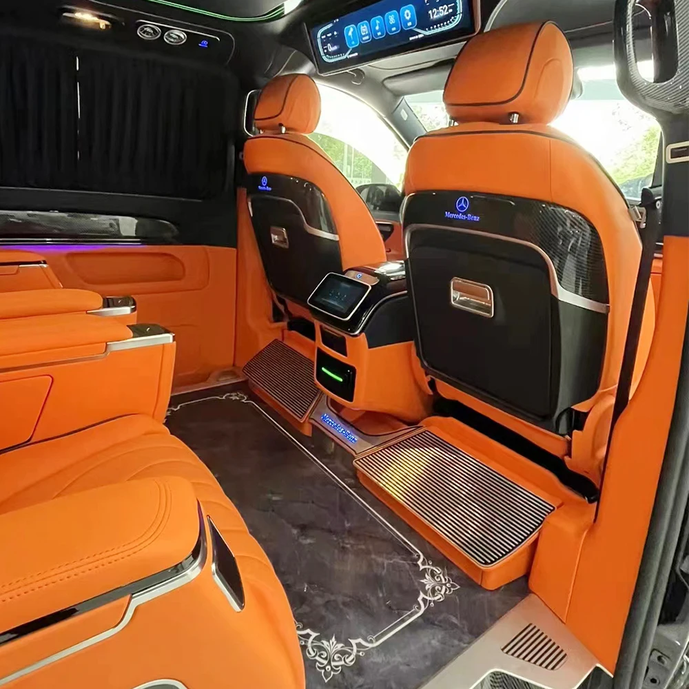 Custom MPV Vip Hiace Modified Accessories Luxury Car 7 Seat Covers for Benz Alphard Sienna Mercedes Viano W639 447 Sprinter GMC